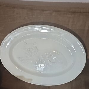 Eddie Bauer Made In Italy Cat Serving Platter